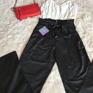 MISSGUIDED tuxedo slim fitted dress pants
